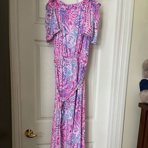 Lilly Pulitzer Moriah midi dress off the shoulder